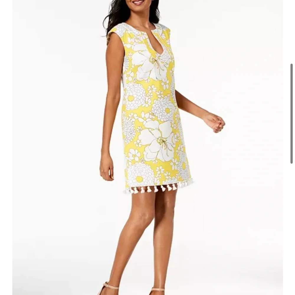 Trina Turk Tassel-Trim Sheath Dress